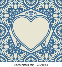 heart background design, vector image