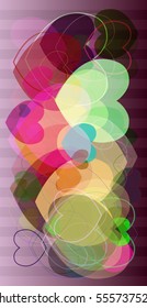 heart background elements