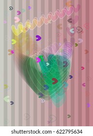 heart background elements