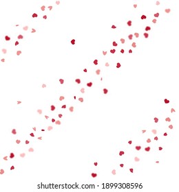 Fondo del corazón. Plantilla De Confetti Vintage Vacía. Cartel de 8 de marzo con corazón plano. Tarjeta San Valentín con corazones clásicos. Rojo Rosado Explosionando Como Signo. Plantilla de vectores para la tarjeta del día de la madre.