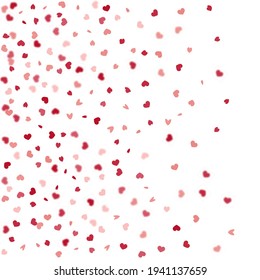 Fondo del corazón. Plantilla De Confetti Vintage Vacía.  Explosionando como signo. Plantilla de vectores para la tarjeta del día de la madre. Cartel de 8 de marzo con corazón plano. Tarjeta San Valentín con corazones clásicos. Rosa rojo