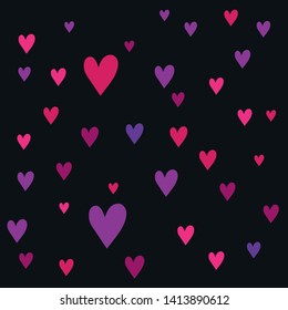 Heart Background Illustration - Scribble Background Vector
