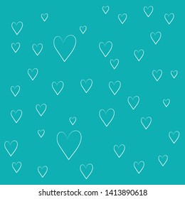 Heart Background Illustration - Scribble Background Vector