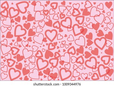 Heart background image Express love Suitable for all festivals, especially Valentine's Day.