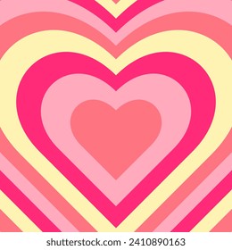 Heart background line icon. Love, knock, pump, valve, beat, rhythm, pulse, soul, feelings, Valentine's day. Vector icon for business and advertising