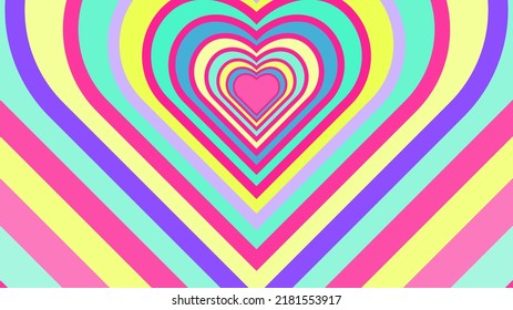 heart background. love romance and wedding symbols.Heart colorful Patterns