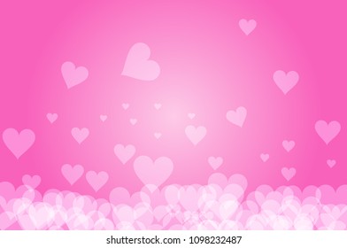 heart background for make greeting card, poster and banner. Heart background for Valentine's Day and Mother's Day.