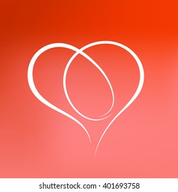 heart background, minimal design, stylish symbol, shape