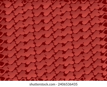 Heart background with modern ornaments, red color, suitable for valentines, letters, gifts, presents, surprises, etc.