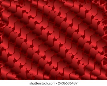 Heart background with modern ornaments, red color, suitable for valentines, letters, gifts, presents, surprises, etc.