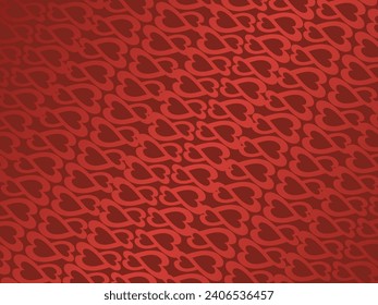 Heart background with modern ornaments, red color, suitable for valentines, letters, gifts, presents, surprises, etc.