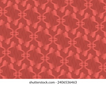 Heart background with modern ornaments, red color, suitable for valentines, letters, gifts, presents, surprises, etc.