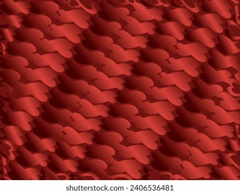 Heart background with modern ornaments, red color, suitable for valentines, letters, gifts, presents, surprises, etc.