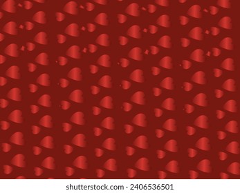 Heart background with modern ornaments, red color, suitable for valentines, letters, gifts, presents, surprises, etc.