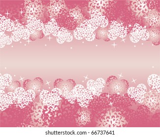 heart background pink