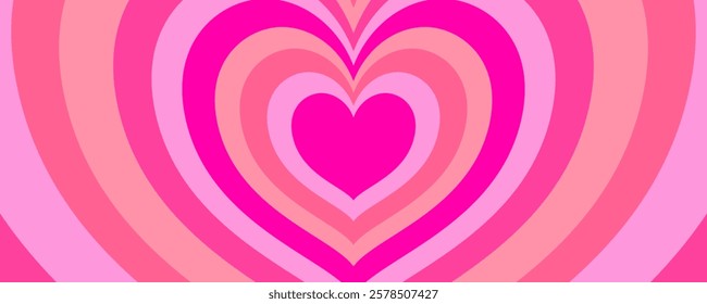 Heart background. Pink papercut heart background. Red and pink hear shape illustration. Love background