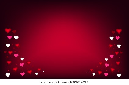 heart background red white pink