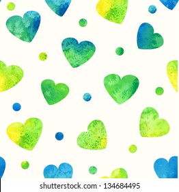 Heart background. Seamless pattern.