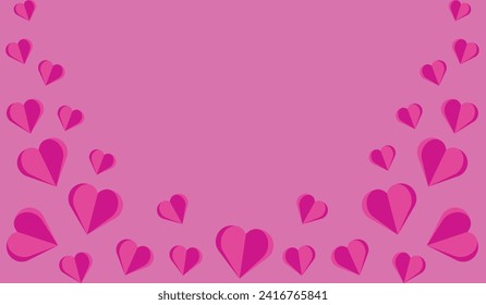 heart background template, valentines background