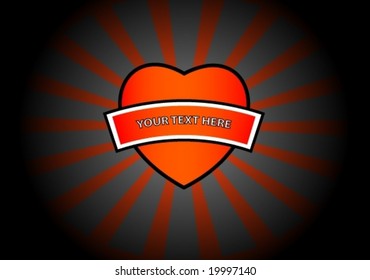 heart background text