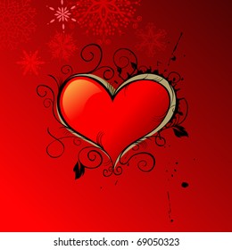 Heart background, Valentine day