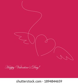 Heart background valentine day design,  vector illustration
