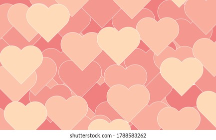Heart background. Valentine's day. For backdrop,wallpaper,background. Vector illustration.