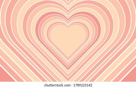 Heart background. Valentine's day. For backdrop,wallpaper,background. Pastel tones. Vector illustration.