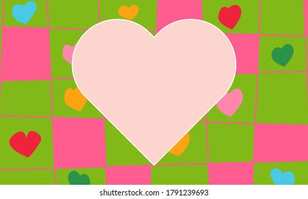 Heart background. Valentine's day. For backdrop,wallpaper,background. Vector illustration. Space for text
