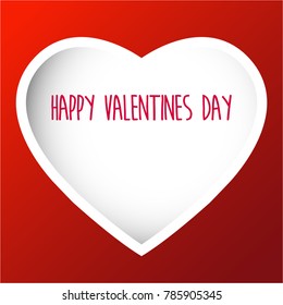 heart background for valentines day concept in vector