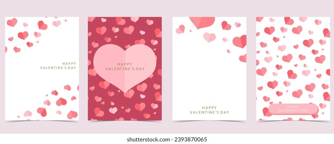 heart background for valentine's day.Editable vector illustration for postcard,banner