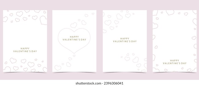 heart background for valentine's day.Editable vector illustration for postcard,banner