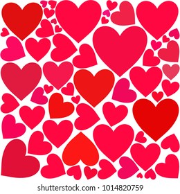 heart background, Valentines Day,postcard,vector illustration