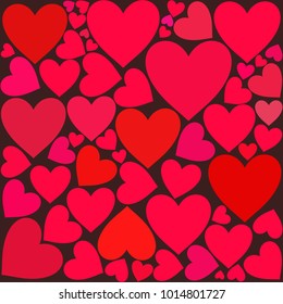 heart background, Valentines day,vector illustration