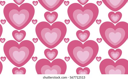 Heart background vector