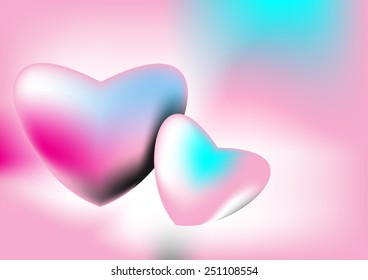 Heart background vector graphics for valentine's day