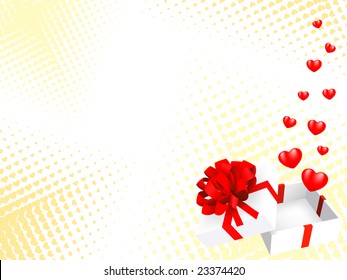 heart background. vector holiday valentine