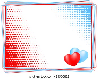 heart background. vector holiday valentine