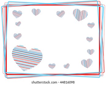 heart background. vector holiday valentine