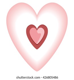 Heart Background. Vector Illustration.
