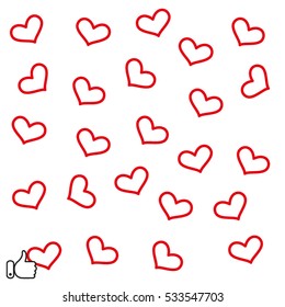 heart background, vector illustration EPS 10