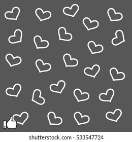 heart background, vector illustration EPS 10