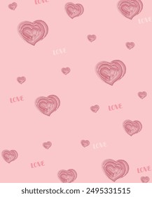 Heart background vector illustration for valentines celebration
