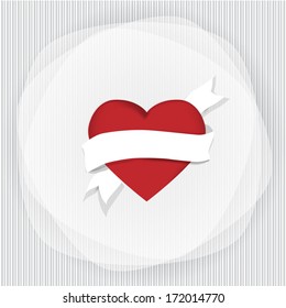 Heart background. Vector illustration for your design.