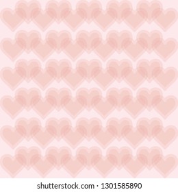 Heart background vector pattern - St Valentines day illustration repeating hearts popular love heart decor inspiration idea