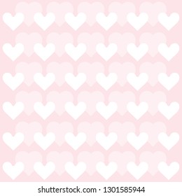 Heart background vector pattern - St Valentines day illustration repeating hearts popular love heart decor inspiration idea