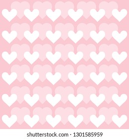 Heart background vector pattern - St Valentines day illustration repeating hearts popular love heart decor inspiration idea