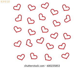 heart, background, wallpaper, icon, vector illustration eps10