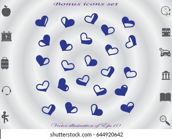 heart, background, wallpaper, icon, vector illustration eps10