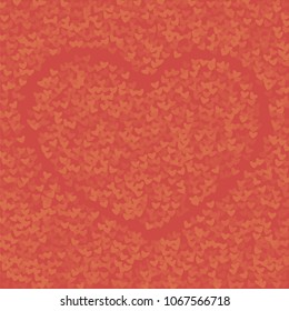 Heart background which consists of isolated elements. Modern style with beautiful elements in heart background. Can be used as print, wallpaper, cards, valentine cards, logo, background and etc.